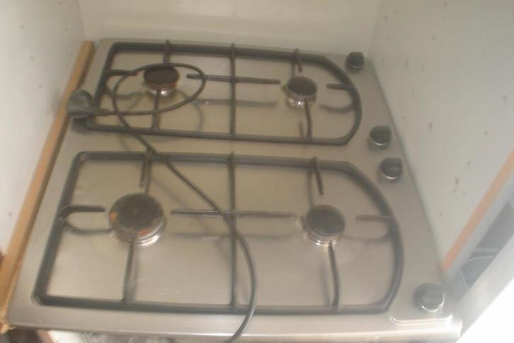 Gaskookplaat, Witgoed en Apparatuur, Kookplaten, Zo goed als nieuw, Inbouw, Gas, 4 kookzones, Ophalen