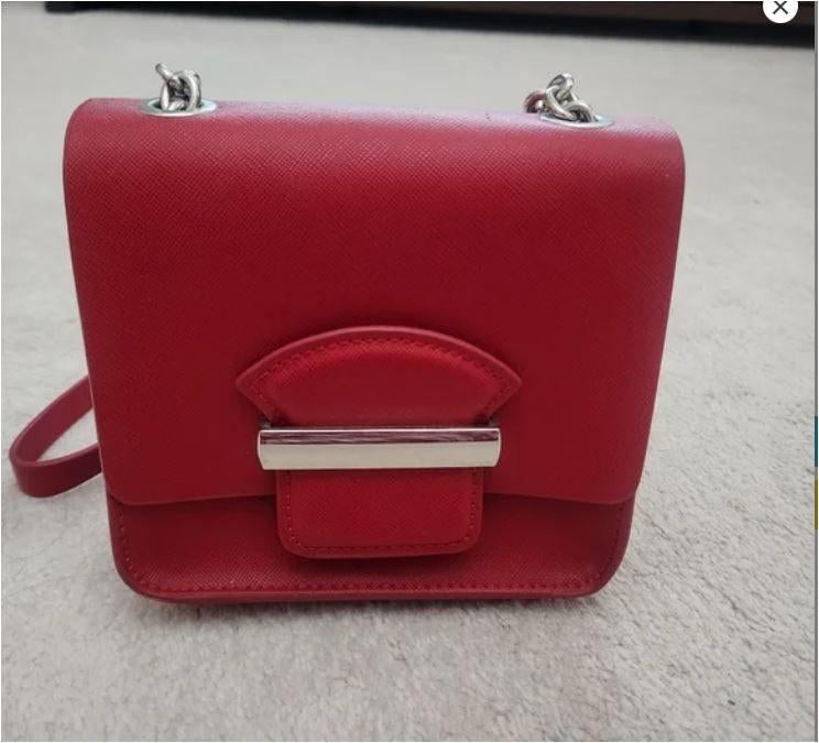 ZARA Mini Crossbody dame schoudertas / damestas rood, Sieraden, Tassen en Uiterlijk, Tassen | Damestassen, Schoudertasje, Rood