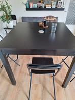 Hoge bartafel Bjursta met 4 inklapbare krukken!, Huis en Inrichting, Ophalen, Zo goed als nieuw