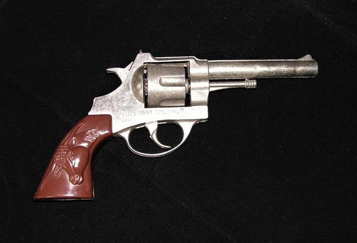 Vintage Klappertjes Pistool, Verzamelen, Speelgoed, Gebruikt, Ophalen of Verzenden