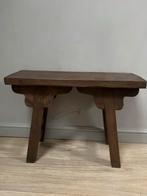 Decoratieve houten kruk / bijzettafel - 60x45x20 cm, Ophalen, Bruin, Zo goed als nieuw, Eén