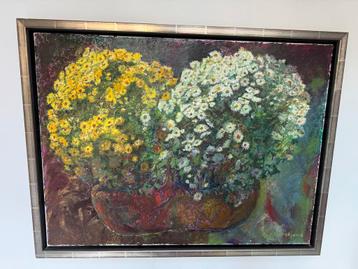 Piet Kurstjens Schilderij - Bloemen beschikbaar voor biedingen
