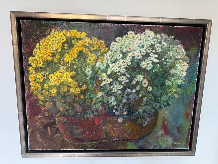 Piet Kurstjens Schilderij - Bloemen, Antiek en Kunst, Kunst | Schilderijen | Klassiek, Ophalen