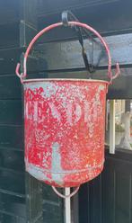 Brocante oude Franse blusemmer / brand emmer, Ophalen of Verzenden