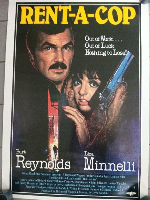 Originele Film Poster Rent-a-Cop Burt Reynolds Gebruikt,., Verzamelen, Posters, Gebruikt, Film en Tv, A1 t/m A3, Rechthoekig Staand