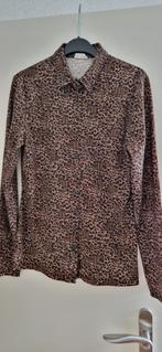 Jane Lushka panterprint, met logo, travelstof, mt L, ruim 38, Maat 38/40 (M), Bruin, Ophalen of Verzenden, Zo goed als nieuw