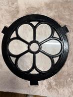 Stalraam Gietijzer - Rond - Zwart - diameter 43,5 cm, Ophalen, Gevelraam of Ruit, Minder dan 80 cm, Minder dan 80 cm
