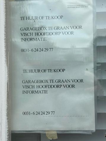 Garage GarageBox te Huur in Hoofddorp de Buurt van Station beschikbaar voor biedingen