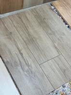 Laminaat extra brede plank bruin grijs eiken 8mm, Ophalen, 75 m² of meer, Grijs, Nieuw