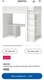 Loft Bed, Barely Used, Huis en Inrichting, Ophalen, Zo goed als nieuw, 200 cm, Hoogslaper