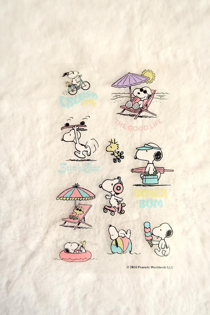 Snoopy Peanuts Comics Zomer transparant stickervel, Verzamelen, Stripfiguren, Nieuw, Plaatje, Poster of Sticker, Snoopy, Verzenden