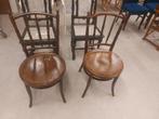 2 verschillende  antieke cafe stoeltjes ( 500522), Ophalen of Verzenden