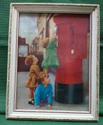 Vintage kerstschilderijtje, Ophalen of Verzenden, Zo goed als nieuw