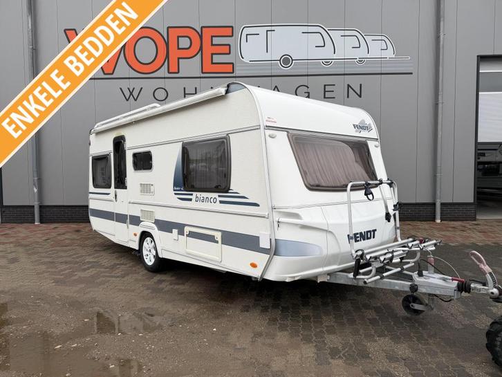 Fendt Bianco Classico 510 TG MOVER TENT LUIFEL, Caravans en Kamperen, Caravans, Bedrijf, tot en met 4, Rondzit, Fendt, 2 aparte bedden