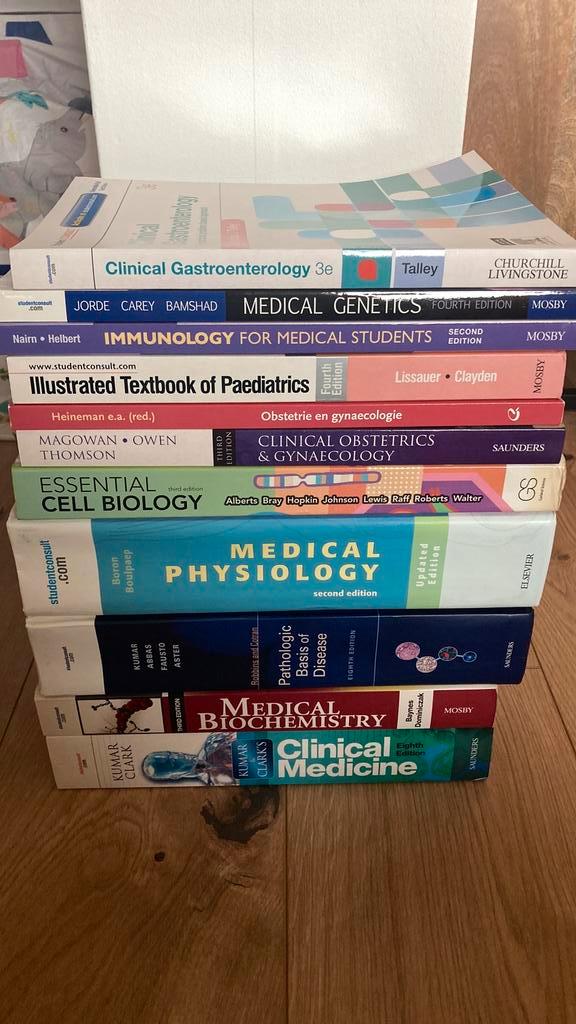 Geneeskunde boeken studieboeken Kumar Clark Boron, Boeken, Studieboeken en Cursussen, Zo goed als nieuw, WO, Beta, Ophalen of Verzenden