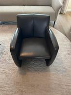 Leolux lederen bruine fauteuil, Huis en Inrichting, Ophalen, Zo goed als nieuw, Minder dan 75 cm, 50 tot 75 cm