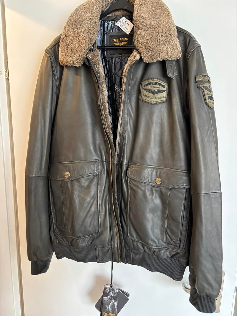 PME Legend Leren Jas - Echt Leer, Ophalen, Bruin, Maat 56/58 (XL), Zo goed als nieuw