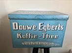 Blauwe Douwe Egberts brocante winkelblik, Ophalen of Verzenden, Zo goed als nieuw, Koffie, Douwe Egberts