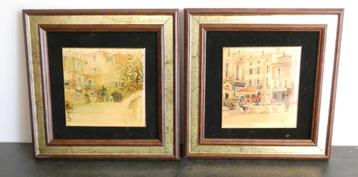 2x Frans kunstwerkje [1693] beschikbaar voor biedingen