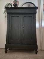 Matzwarte biedermeier ladekast, Ophalen