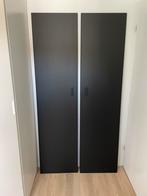 2 zwarte deuren voor Pax kast Ikea, Huis en Inrichting, Kasten | Roldeurkasten en Archiefkasten, Ophalen, Zo goed als nieuw, 50 tot 100 cm