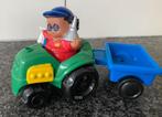 fisher price little people boer met tractor en kar, 3x, Kinderen en Baby's, Speelgoed | Fisher-Price, Ophalen of Verzenden, Zo goed als nieuw