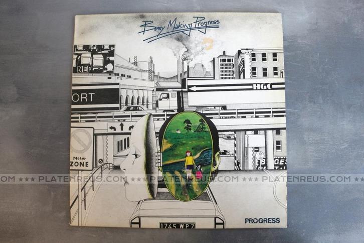 LP Progress – Busy Making Progress ( 1978 Rock ) 2348, Cd's en Dvd's, Vinyl | Rock, Gebruikt, Poprock, 12 inch, Ophalen of Verzenden