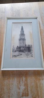 Ets Martini toren Groningen van WC Gerritsma, Antiek en Kunst, Ophalen of Verzenden