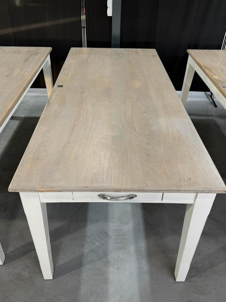 Riviera Maison eetkamertafels showroommodel 210x90x78 cm, Huis en Inrichting, Tafels | Eettafels, Zo goed als nieuw, 50 tot 100 cm