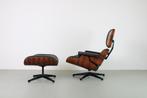 Originele Vitra Eames Lounge Chair met Ottoman, showmodel, Huis en Inrichting, Fauteuils, Ophalen, Metaal, Minder dan 75 cm, Zo goed als nieuw