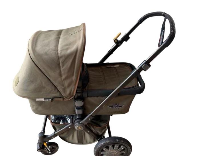 Bugaboo kinderwagen/buggy limet edition, Kinderen en Baby's, Kinderwagens en Combinaties, Gebruikt, Bugaboo, Met reiswieg, Verstelbare duwstang