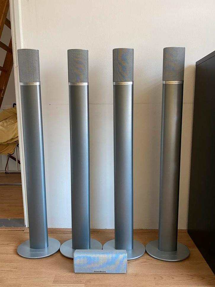 Harman Kardon Dolby Surround Set - Werkend!, Audio, Tv en Foto, Luidsprekers, Gebruikt, Complete surroundset, 60 tot 120 watt