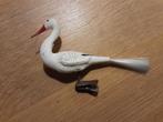 Antieke kerstbal ooievaar op klem, Diversen, Kerst, Ophalen, Zo goed als nieuw
