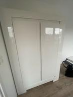 Witte Hoogglans Kledingkast 120x175x55, Ophalen, Kunststof, Gebruikt, 100 tot 150 cm