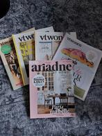 VT-Wonen & Ariadne - 5 Tijdschriften, Boeken, Tijdschriften en Kranten, Ophalen of Verzenden, Gelezen, Glossy