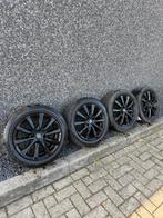 Velgenset zwart 195/55/R16, Auto-onderdelen, Banden en Velgen, Ophalen, 16 inch, 195 mm, Zomerbanden