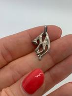 V967 Prachtige zilveren panter hanger, Ophalen of Verzenden, X, Zilver, Dier
