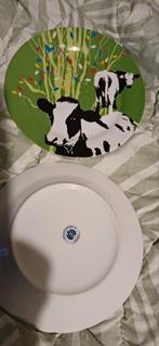 3 bordjes koeien motief, Ophalen of Verzenden, Zo goed als nieuw, Overige formaten