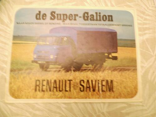 Renault Saviem Super Galion SG, Boeken, Auto's | Folders en Tijdschriften, Gelezen, Renault, Verzenden