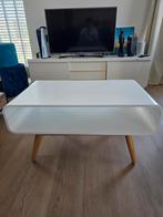 Witte Riviera Maison bijzettafel/koffietafel gelakt, Ophalen, Gebruikt, 50 tot 100 cm, Modern