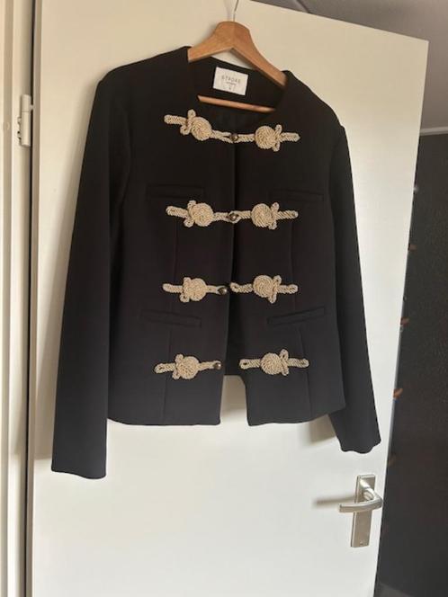 Navy jasje Stroke Amsterdam, Kleding | Dames, Jasjes, Kostuums en Pakken, Zo goed als nieuw, Jasje, Maat 42/44 (L), Zwart, Ophalen of Verzenden