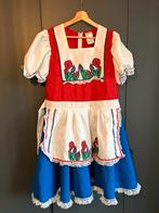 Kaasmeisje kostuum met bijpassende pruik - Carnaval, Carnaval, Maat 42/44 (L), Ophalen of Verzenden, Zo goed als nieuw