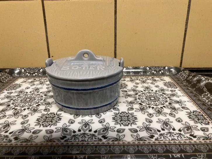 Vintage Boter Potje, Antiek en Kunst, Antiek | Keramiek en Aardewerk, Ophalen of Verzenden