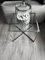 Bijzettafel tafel chroom chrome zilver rvs eric kuster stijl, Huis en Inrichting, Tafels | Bijzettafels, Ophalen, Minder dan 55 cm