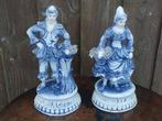 Delfts Blauw Porseleinen Beeldjes - Man en Vrouw, Antiek en Kunst, Ophalen of Verzenden
