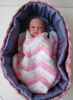 Gondas Creaties handgemaakt luxe Mozesmand uniek exemplaar, Ophalen of Verzenden, Nieuw, Wieg