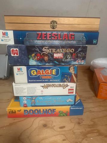 Diverse gezelschapsspellen - Zeeslag, Stratego, Galgje... beschikbaar voor biedingen