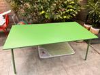 Tuintafel cactusgroen Oviala, Ophalen, Gebruikt, Rechthoekig, Metaal