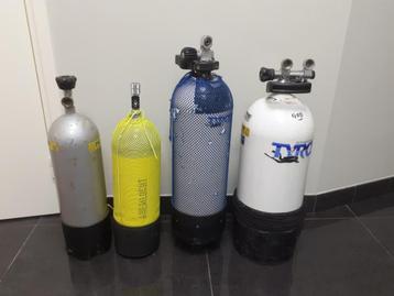 4x duikfles duikcilinder in 1 koop beschikbaar voor biedingen