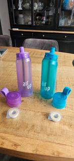 2 Air up flessen paars turquoise incl een pod samen voor €20, Ophalen of Verzenden, Gebruikt